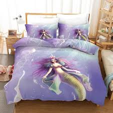 Mermaid Duvet Cover Set Full Size