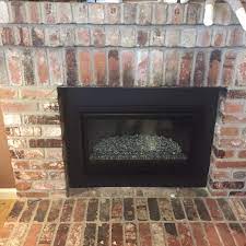 Gas Fireplace Insert With Glass Burner