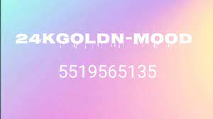 Do you need mood roblox id? Roblox Id Code 24kgoldn Mood Ft Iann Dior Youtube