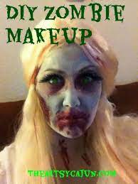 diy zombie makeup the artsy cajun