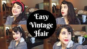 Vintage finger wave hairstyles long hair. 4 Easy Vintage Hairstyles For Long Hair Lazy Gals Youtube