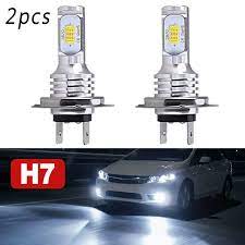 pcs h7 car led headlight bulbs lights