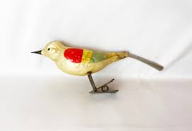 Antique Clip Bird Ornament Germany