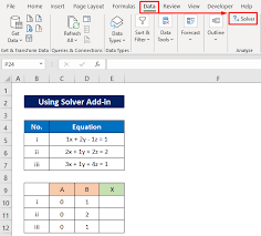 Solve System Of Equations In Excel