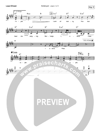 Hallelujah Lead Sheet Piano Vocal Parachute Band