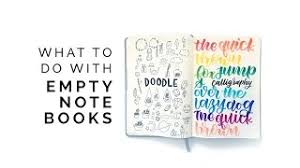 empty notebooks journal ideas