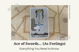 ace of swords as feelings upright