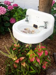 Ideas on how to diy fountain: Create A Birdbath From A Salvaged Sink Hgtv