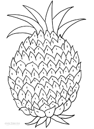 More 100 coloring pages from vegetables and fruits coloring pages category. Printable Pineapple Coloring Pages For Kids