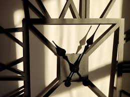 Metal Wall Clock Art Deco 40 Cm