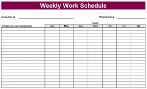 Weekly Calendar Template With Time Slots Excel Schedule