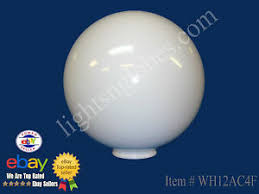 12 white round plastic acrylic globe