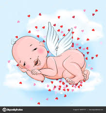 9 241 angel baby vector images