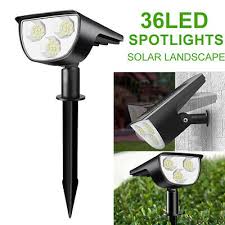 36 led solar power lamp spotlight