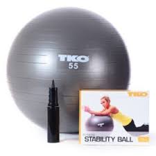 Tko Anti Burst Fitness Ball With Pump And Instruction Chart
