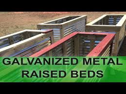 how to build galvanized metal raised