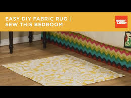 easy diy fabric rug sew this bedroom