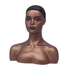 realistic female mannequin display head