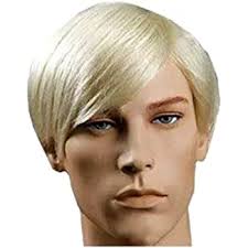 Popular short blonde hair styles for men. Amazon Com New Handsome Short Straight Men Wig Golden Blonde Color Halloween Party Hair Wig Beauty