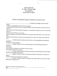 Exposure / bracketing of impacted teeth consent form. Patient Forms Amboy Dental Arts