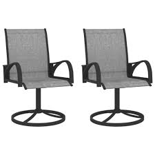 Vidaxl Patio Swivel Chairs 2 Pcs