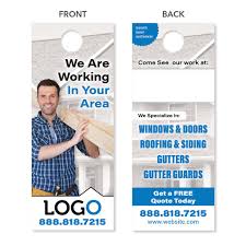 Door hangers can be a great way to promote your business or product. Top Ten Contractor Door Hanger Marketing Tips