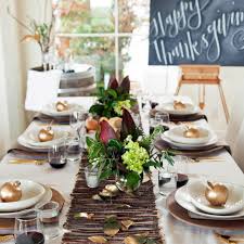 thanksgiving table setting menu and