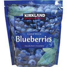 kirkland whole dried blueberries 567g