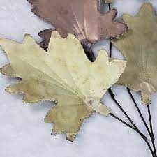 Vintage Mid Century Copper Maple Leaf