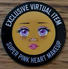 roblox super pink heart makeup