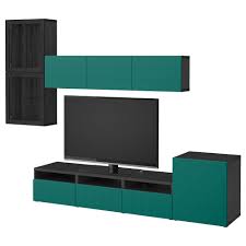besta cabinet for tv combine glass