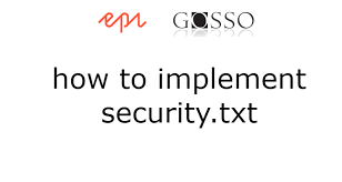 how to implement security txt under