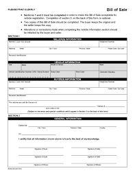 Alberta Bill Of Sale Form For Vehicle Legal Forms And