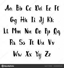 vector alphabet calligraphic font