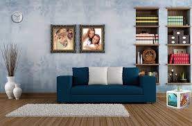 mockup interior and paintings home