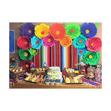 A mexican fiesta party can be held any time of the year, but is especially popular on cinco de mayo (the 5th of may). Allenjoy 7x5ft Soft Fabric Mexican Fiesta Theme Party Backdrop Mexican Festival Banner Cinco De Mayo Party Decorations Quinceanera Party