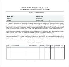 Employee Performance Appraisal Form Doc Job Evaluation Review Word