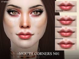 the sims resource mouth corners n01