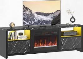 Bestier Electric Fireplace Tv Stand For