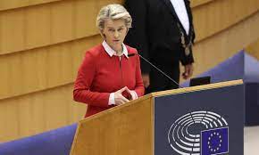 President von der leyen was appointed by national leaders and elected by the european parliament after she presented her political guidelines. Sgjfxcoaliki1m