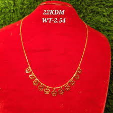 22 kdm gold chain r jewellers