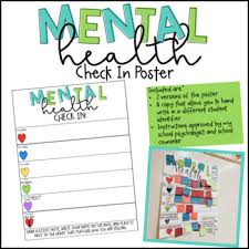 Mental Health Check In Poster