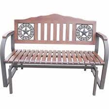 Red Shed Glider Bench With Star