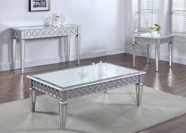 Silver Mirror Coffee Table And Sofa Table