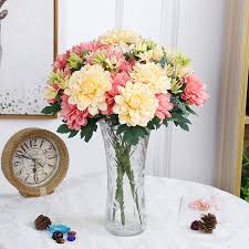 Find a wide selection of faux greenery at great value on athome.com, and buy them at your local at home store. Artificial Flowers 10 Heads Silk Marigold Wedding Bouquet Dahlia Diy Party Home Decor Fake Flowers Chrysanthemum Gerbera G10440 Buy At The Price Of 9 11 In Aliexpress Com Imall Com