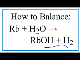 How To Balance Rb H2o Rboh H2