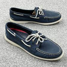 sperry shoes women 11 blue white boat