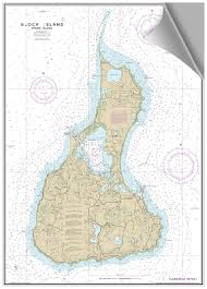 Peel And Stick Nautical Chart Of Block Island Ri