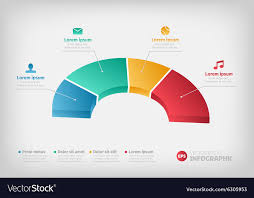 Half Of A Business Pie Chart For Reports Or