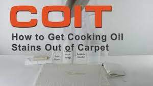 how to remove cooking oil from carpet